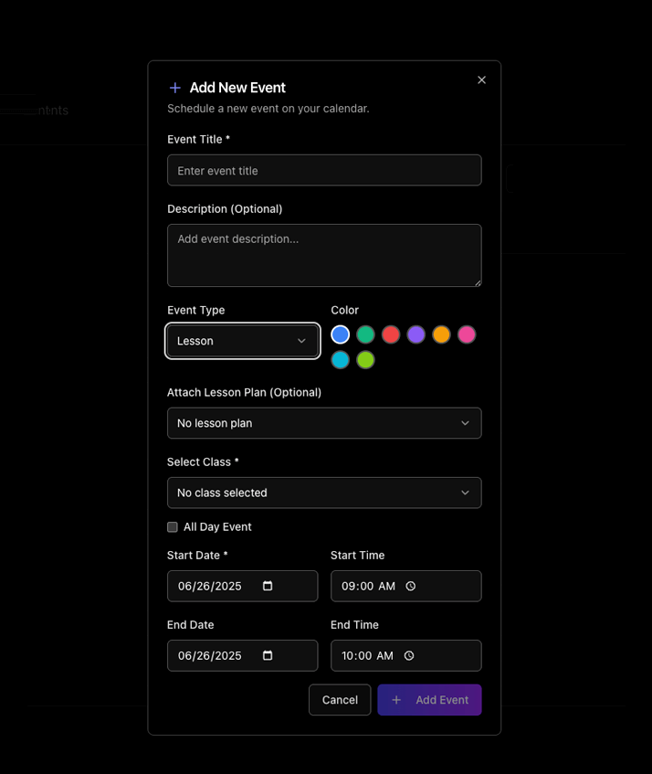 Calendar Integration